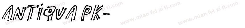Antiqua PK字体转换